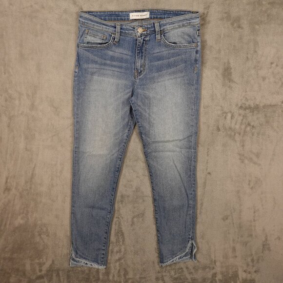 Flying Monkey Jeans High Rise Ankle Skinny Crop Jean Women's 29 – Light Wash - Picture 1 of 14